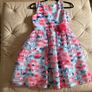 Jona Michelle Pink and Blue Floral Dress